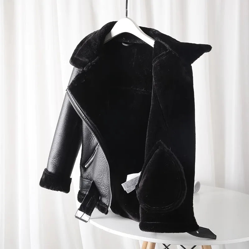 Heritage Fur Biker Jacket
