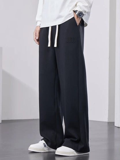 Wide-Leg Mens Cotton Joggers
