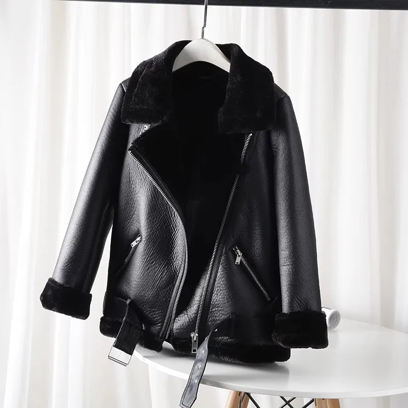Heritage Fur Biker Jacket