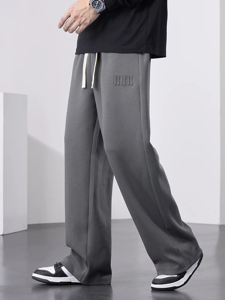 Wide-Leg Mens Cotton Joggers